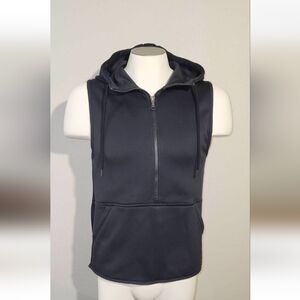 Men's Under Armour Coldgear Loose 1/4 Zip Vest With Hood Size Small